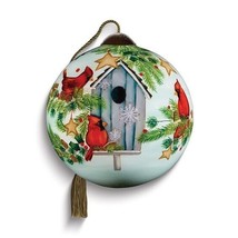 Neqwa Art Welcome Home by Helz Cuppleditch Hand-painted Glass Ornament - $38.80