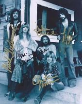 5 Signed Fleetwood Mac Photo Autographed Stevie Nicks Christine Mc Vie With Coa - £177.21 GBP