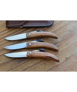 3 Real custom made Stainless Steel folding knife  From the Eagle Collect... - $138.20 CAD