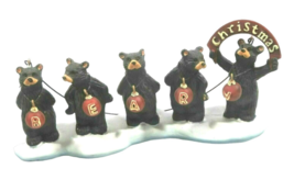 Beary Christmas Bears with Lanterns Holiday Ornament Tabletop Hanging Figurine - £12.66 GBP