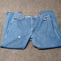 Wrangler Jeans Men 40x30 Blue 13MWZ Cowboy Cut Western Pre Washed Indigo - £17.95 GBP