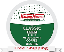 Krispy Kreme Doughnuts Classic DECAF Coffee 24 to 144 K cups Pick Any Size  - £19.81 GBP+