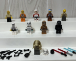 Lego Star Wars 10 Minifigure LOT Jar Jar Chewie Storm Trooper Dak Ralter... - $49.49