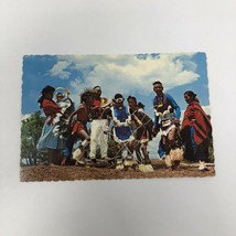 Vintage Postcard Navajo Family watches younger Hoop Dance performance Vtg - £3.90 GBP