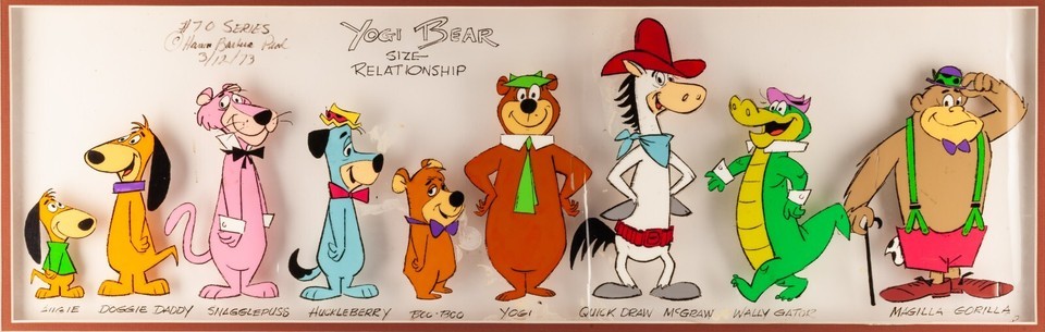 "Yogi Bear" Hanna-Barbera 1973 "Grand Relationship" Production Animation Cell... Item image 2
