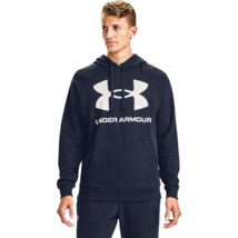 Under Armour Hoodie Men&#39;s Size Large Rival Fleece Big Logo Color NAVY NWT - $27.73