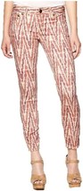 Free People low rise pink Ikat Skinny Cropped Jeans ladies size 29 - £30.33 GBP