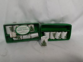 ENESCO VTG Mini Porcelain White Candle Holders Christmas Trees Set/ 12 H... - $9.70