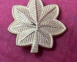 WWII US Army AAF Major Gold Oak Leaf Rank Insignia Military Uniform Pin-... - $12.38