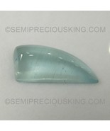 Natural Aquamarine Fancy Cabochon 21x9mm Aqua Sky Blue Color SI2 Clarity... - $1,352.22