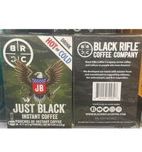 Black Rifle Just Black Instant Coffee. Hot Or Cold Brew. 2 Boxes.  - $69.27