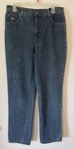 Gloria Vanderbilt Womens Denim Blue Jeans Size 10 Five Pockets Logo Stra... - $18.69