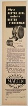 1958 Print Ad Martin Fly Fishing Reels Model 38 &amp; 48 Mohawk,NY - £7.75 GBP