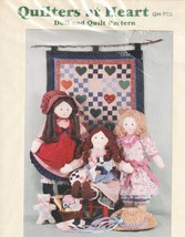 Doll Sewing Pattern Quilters at Heart QH-702 American Quilter Uncut 1986 - $6.79