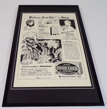 Ripley&#39;s 1937 Jelke&#39;s Margarine Framed 11x17 ORIGINAL Vintage Advertisin... - £54.74 GBP