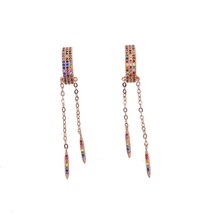 2019 New round colored Earrings Women Fashion Wedding Cute Fine Jewelry ... - £15.70 GBP