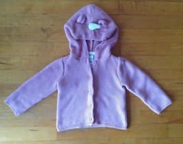 Carters Baby's Hoodie Sweater Jacket 18 Months Girls  - £13.99 GBP