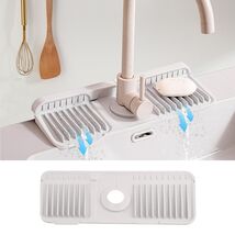 Qesulk Silicone Sink Splash Guard Foldable Faucet Mat Kitchen Bathroom - $336.24 MXN