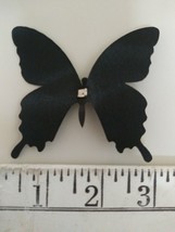 Touch of Nature Lot 6 Pc Layer Me Black 3&quot; Swallowtail Butterfly Clip for Decor - £6.32 GBP