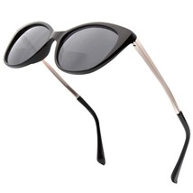 VITENZI Bifocal Reader Sunglasses Cat Eye Tinted Verona in Black +1.50 - £19.57 GBP