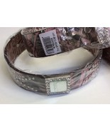 Montana West Western Leather Belt Bling Studs Crystals Stone Pink Camo S... - $24.75