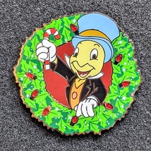  Pinocchio Disney Pin: Jiminy Cricket Holiday Wreath (m) - $34.90