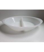 Vintage GLASBAKE White Milk Glass Oval Divided Baking Serving Dish J-235... - €12,95 EUR