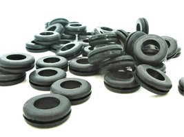 16mm x 10mm ID w 1.6mm Groove Rubber Wire Grommets Cable Tubing Panel Bushings - £10.34 GBP+