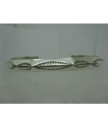 Signed Native American Sterling Silver Cuff Bracelet Feather design,25.8g - £101.44 GBP