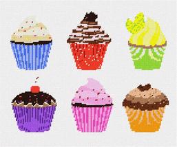 Pepita Needlepoint kit: Cupcake Medley, 12&quot; x 10&quot; - $86.00+