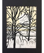 Woodblock Print: Riverside Variation 7 (Limited Edition) Matted to 8&quot; x 10&quot; - €21,36 EUR