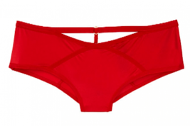 Victoria&#39;s Secret L Strappy Cheeky Panty Red Underwear Large L 86Q4 Very... - $34.94