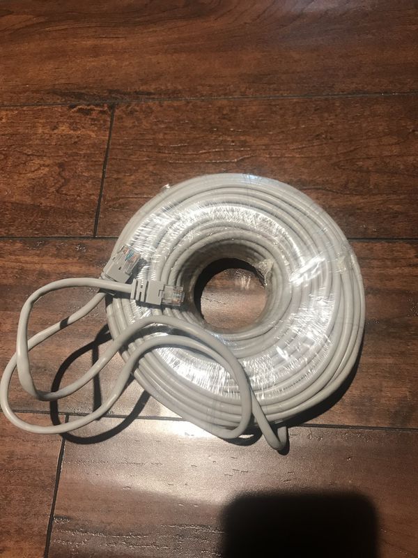 100 FT RJ45 Cat5 Ethernet LAN Network White Cable For PC PS Xbox Interne... - $29.99