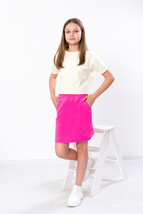 Skirt (Girls), Summer,  Nosi svoe 6286-057-1 (temno-rozhevyj) - $17.10+