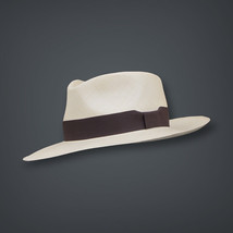 Genuine Panama Hat Montecristi &quot;Havana&quot; Superfino Men Woman Straw Fedora - £315.59 GBP