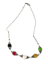 Avon Multicolor Crystal 16&quot; Necklace - $91.51 MXN