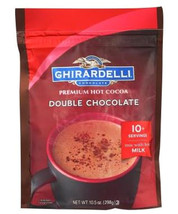 Ghirardelli Hot Cocoa Double Chocolate Mix Case of 6 packets, 10.5 pouch - $52.99