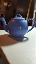 Vintage Hall Pottery Teapot Cornflower Blue Lipton&#39;s Tea Teapot Made in USA - £35.39 GBP
