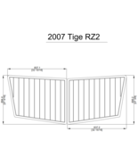 2015 Tige RZ2 Swim Platform Pad Pad Boat EVA Teak Decking 1/4&quot; 6mm - $384.32 CAD