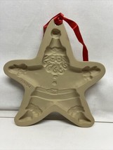 Star Santa Holiday Brown Bag Cookie Art Mold 1994 Hill Design - £12.97 GBP