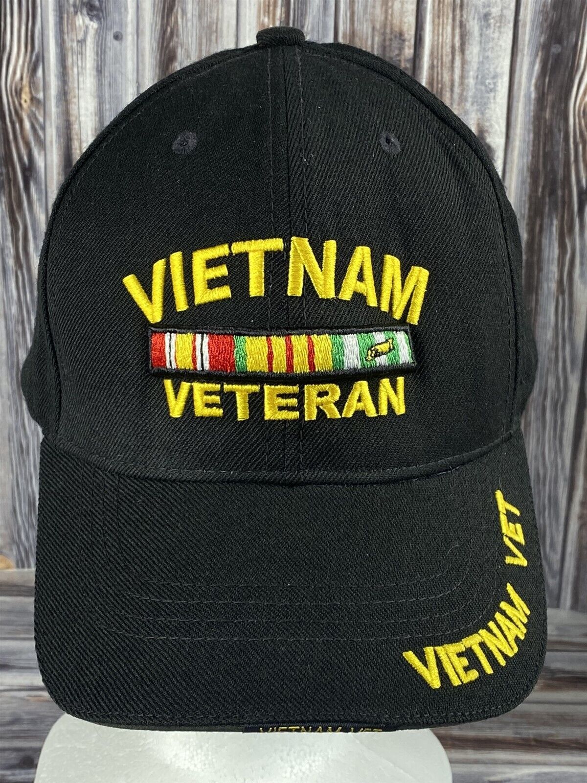 Primary image for Vietnam Veteran Vet Black Adjustable Hat