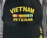 Vietnam Veteran Vet Black Adjustable Hat - £3.97 GBP
