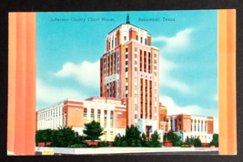 Jefferson County Courthouse Beaumont Texas TX ShiniColor UNP Postcard c1... - £6.28 GBP