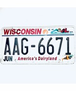 2018 United States Wisconsin Dairyland Passenger License Plate AAG-6671 - $16.27 CAD