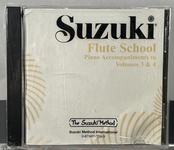 Suzuki Flute School Piano Accompaniments Audio CD Volume 3 &amp;4 - Method 0459 - £11.81 GBP