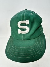 Vintage Michigan State Green Snapback Hat - Block S - Spartans - 1950s? - £61.98 GBP