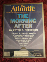 ATLANTIC magazine October 1987 Peter G Peterson Floyd C Stuart David Owen - £12.82 GBP