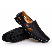 Plus Size Spring Autumn Men Loafers Moccasins Slip On Flat Casual Shoes Pu Leath - £23.84 GBP