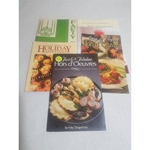 Cookbook Lot of 5 Hors d&#39; Oeuvres Appetizers Party Treats Booklets - £8.84 GBP