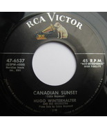 Hugo Winterhalter ‎– Canadian Sunset, Vinyl, 45rpm, 1956, Very Good cond... - $3.95